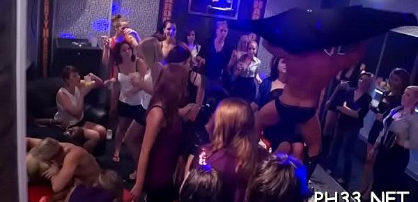  Cheeks in club screwed disrobe dancer